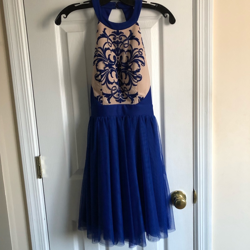 navy blue casual dress